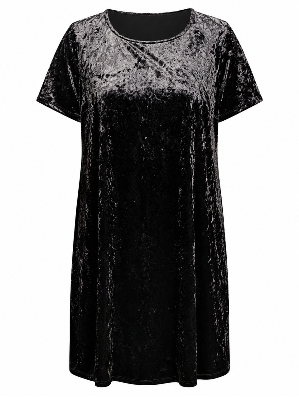 TORRID | Black Crushed Velvet Dress Goth Dark Fairy Minimalist Lagenlook‎ | 1X